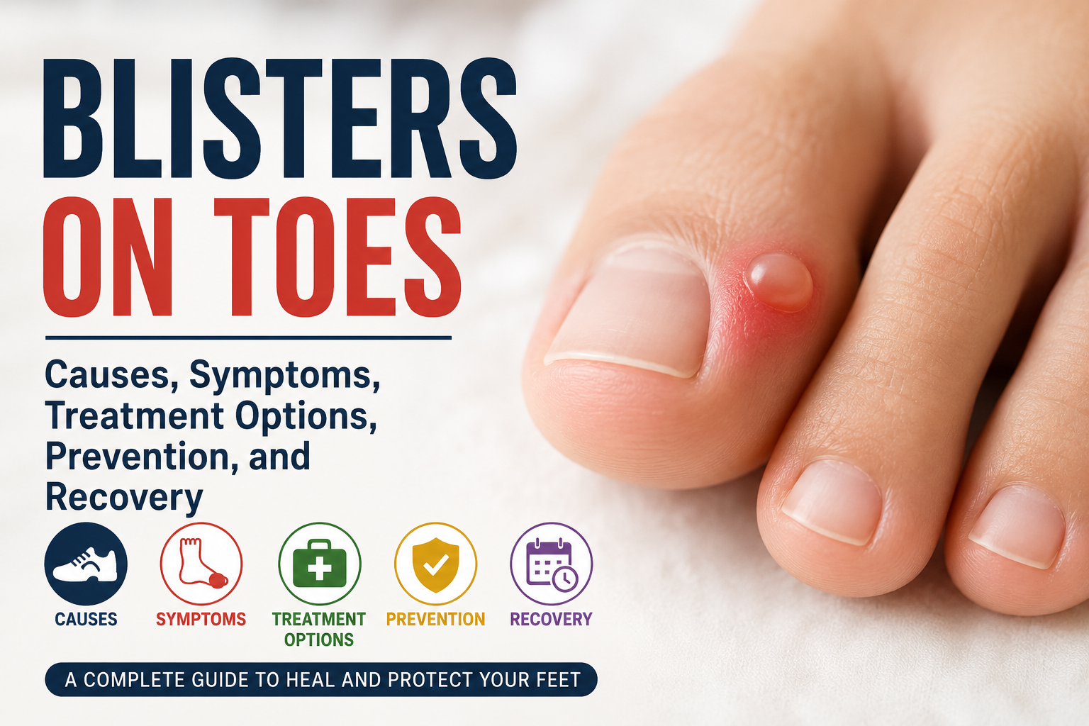 Blisters on Toes: Causes, Symptoms, Treatment Options, Prevention, and Recovery”